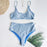 Glitter Sparkling Female Swimsuit High Waist Bikini Women's High Waist Bikinis Party Glitter Scoop Neck Crop Top Swimsuits Two Piece Bathing Suit Women Swimwear Two-pieces Bikini Set Summer Swim Suit