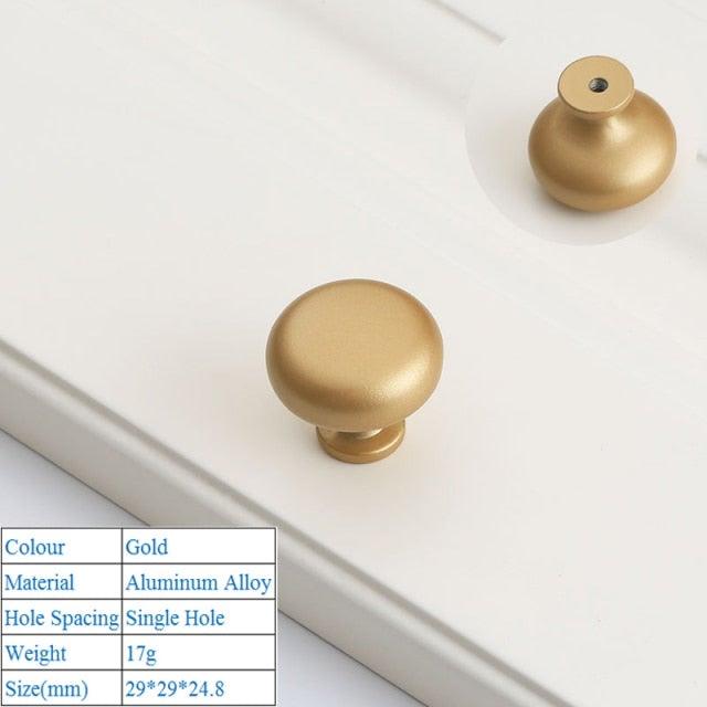 Golden Simple Fashion Aluminum Alloy Furniture Handles Bookcase Handles Wine Cabinet Handles Door Knob Handles For Cabinet Cabinet Knobs Cupboard Drawers Cabinet Dresser Bookcase Wardrobe 2.2CM