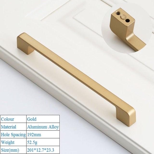 Golden Simple Fashion Aluminum Alloy Furniture Handles Bookcase Handles Wine Cabinet Handles Door Knob Handles For Cabinet Cabinet Knobs Cupboard Drawers Cabinet Dresser Bookcase Wardrobe 2.2CM