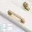 Golden Simple Fashion Aluminum Alloy Furniture Handles Bookcase Handles Wine Cabinet Handles Door Knob Handles For Cabinet Cabinet Knobs Cupboard Drawers Cabinet Dresser Bookcase Wardrobe 2.2CM