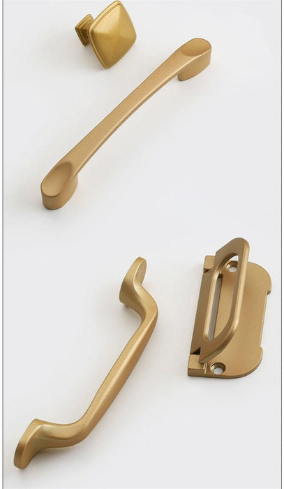 Golden Simple Fashion Aluminum Alloy Furniture Handles Bookcase Handles Wine Cabinet Handles Door Knob Handles For Cabinet Cabinet Knobs Cupboard Drawers Cabinet Dresser Bookcase Wardrobe 2.2CM