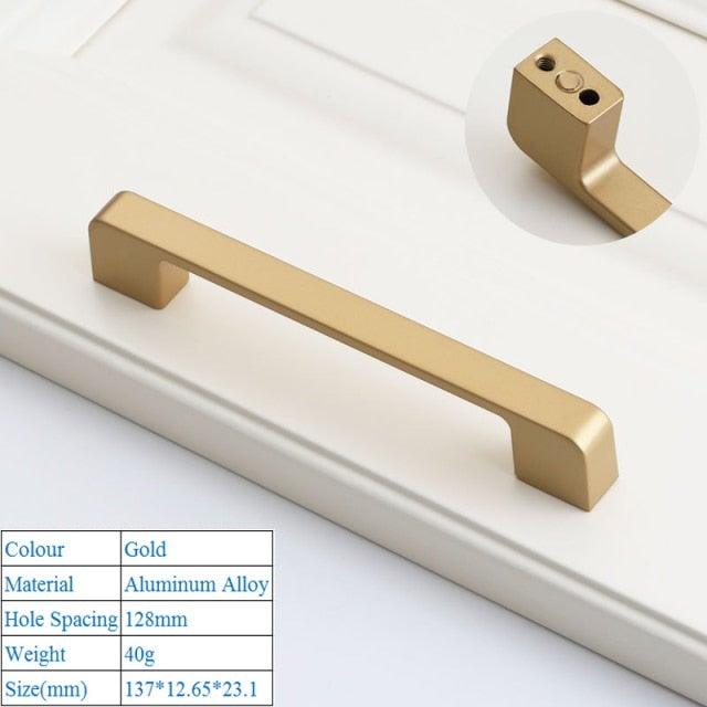 Golden Simple Fashion Aluminum Alloy Furniture Handles Bookcase Handles Wine Cabinet Handles Door Knob Handles For Cabinet Cabinet Knobs Cupboard Drawers Cabinet Dresser Bookcase Wardrobe 2.2CM