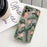 Green Leaves Plant Flower Phone Case for iphone 11 12 13 14 Pro Max Hard Back Shockproof Cover Floral Tropical Design with Slim Glossy Green Palm Leaves Pattern Case