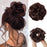 Hair Bun Extensions Messy Curly Elastic Hair Scrunchies Hairpieces Synthetic Chignon Donut Up-do Hair Pieces Clip in Hair Extension For Volumized Hair Buns For Girls