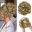 Hair Bun Extensions Messy Curly Elastic Hair Scrunchies Hairpieces Synthetic Chignon Donut Up-do Hair Pieces Clip in Hair Extension For Volumized Hair Buns For Girls