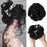 Hair Bun Extensions Messy Curly Elastic Hair Scrunchies Hairpieces Synthetic Chignon Donut Up-do Hair Pieces Clip in Hair Extension For Volumized Hair Buns For Girls