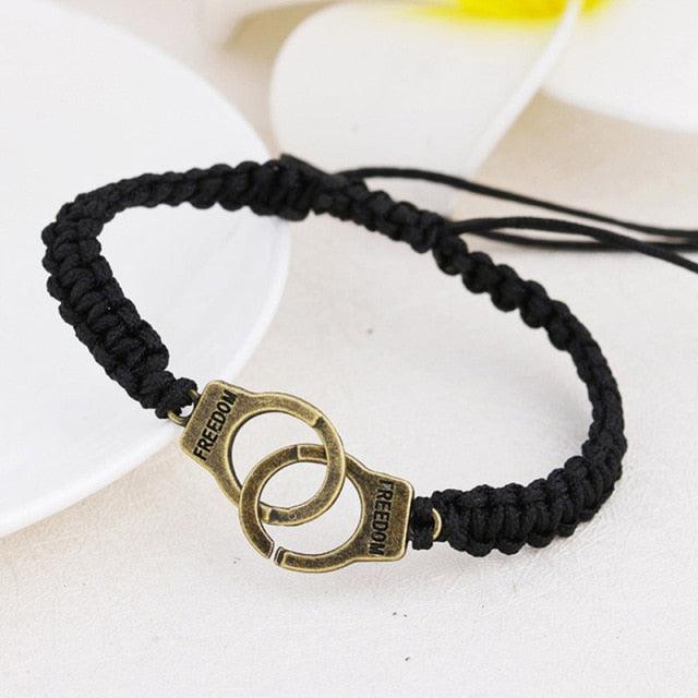 Handmade Adjustable Handcuffs Bracelets For Men Women Couple Valentine Day Jewelry Handcuff Couple Bracelets Handmade Infinity Forever Strentch Friend Bracelet Adjustable Bestfriend Matching Rope Bracelet