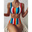 High Waist Bikini Striped Swimsuit Women Swimwear Women's Bathing Suit Triangle Bikini Low Waist Two Piece Swimsuit Female Push up Bikini Set Swimming Wear for Bathing Suit Swimsuits