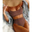 High Waist Bikinis Swimwear Women Push Up Swimsuits Solid High Waist Bikini Sets Sporty Two Pieces Swimsuit Scoop Neck Bathing Suits for Women Ribbed Bathing Suits High Cut Summer Beachwear