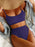 High Waist Bikinis Swimwear Women Push Up Swimsuits Solid High Waist Bikini Sets Sporty Two Pieces Swimsuit Scoop Neck Bathing Suits for Women Ribbed Bathing Suits High Cut Summer Beachwear