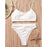 High Waist Bikinis Swimwear Women Push Up Swimsuits Solid High Waist Bikini Sets Sporty Two Pieces Swimsuit Scoop Neck Bathing Suits for Women Ribbed Bathing Suits High Cut Summer Beachwear