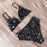 High Waist Swimwear Women Push Up Beachwear  Women High Waist Two Piece Bikini Swimsuit Halter Twist Front Bathing Suit Swimwear Solid Bathing Suit Animal Leopard Female Swimsuit Women Bikini