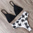 High Waist Swimwear Women Push Up Beachwear  Women High Waist Two Piece Bikini Swimsuit Halter Twist Front Bathing Suit Swimwear Solid Bathing Suit Animal Leopard Female Swimsuit Women Bikini