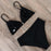 High Waist Swimwear Women Push Up Beachwear  Women High Waist Two Piece Bikini Swimsuit Halter Twist Front Bathing Suit Swimwear Solid Bathing Suit Animal Leopard Female Swimsuit Women Bikini