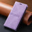 Iphone Wallet Skin Friendly Magnetic Flip With Card Slot Leather Case For iPhone 14 Pro Max 13 12 11 Modern Purple Genuine Leather Detachable Magnetic Flip Cover with Card Holders