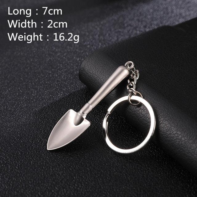 Keychains For Men Car Bag Keyring Combination Mini Construction Hard Tool Portable Mini Utility Pocket Clasp Ruler Hammer Wrench Pliers Shovel Mini Key Chain Tool  Letters Keychains Hammer Screwdriver Wrench Keyring Handbag Decor Tassel Hanging Pendant