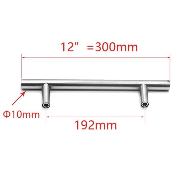 Kitchen Door T Bar Pull Straight Handle Knobs Cabinet Pull Diameter 10mm Stainless Steel Handles Furniture Hardware Kitchen Door T Bar Straight Handle Pull Knobs Furniture Hardware Assist Bath Handle