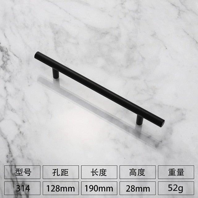 Kitchen Door T Bar Pull Straight Handle Knobs Cabinet Pull Diameter 10mm Stainless Steel Handles Furniture Hardware Kitchen Door T Bar Straight Handle Pull Knobs Furniture Hardware Assist Bath Handle