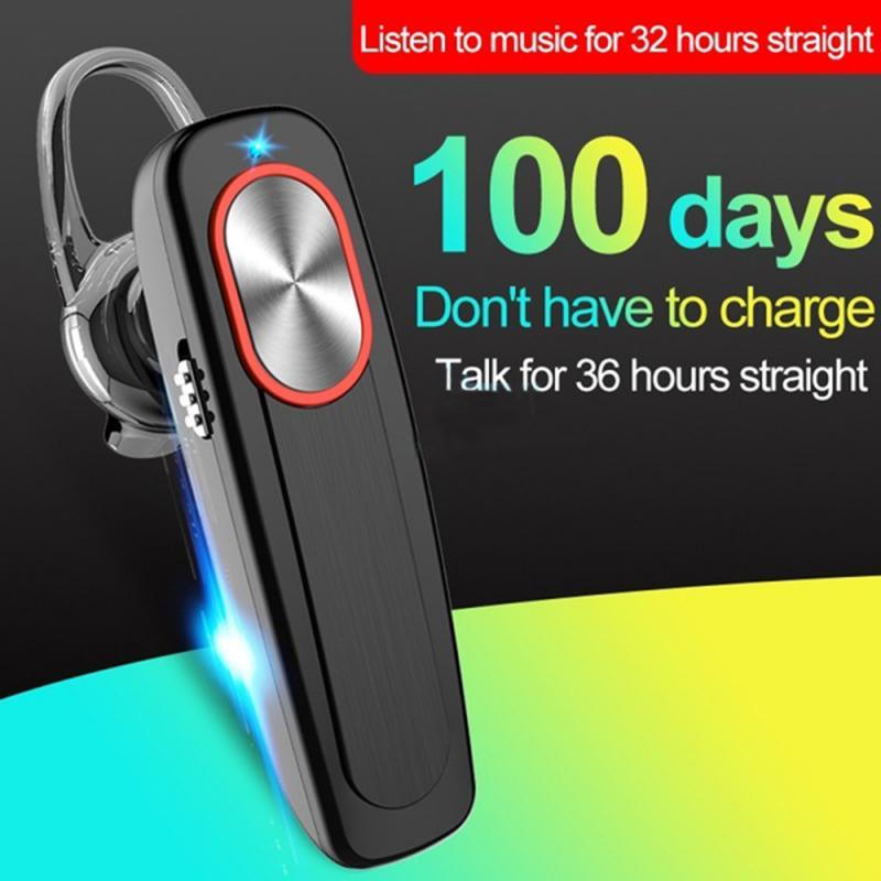 L9 Wireless Bluetooth-compatible Headphone With Microphone Bass Sport Earphones Universal Handsfree Hanging Ear Single Earhphone