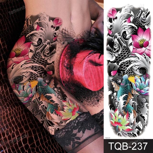 Large Black Temporary Tattoo Waterproof Luxury Big Tattoo For Body Arm Legs Modern Design - STEVVEX Beauty - 103, 3D Tattoo, Animal Tattoo, Arm Tattoo, Beauty, Big Tattoo, Black Tattoos, Body Tattoo, Extra Large Tattoo, Fashion Tattoo, Gladiator Tattoo, Large Black Tattoo, Large Tattoo, Leg Tattoo, Lion Tattoo, Luxury Tattoo, Men Tattoo, Mens Tattoo, Modern Tatoos, Modern Tattoo, Stylish Tattoo, Tattoo, Waterproof Tattoo - Stevvex.com