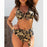 Large Size Swimsuit Women High Waist Bikini Swimwear Women High Waisted Bikini Set Two Piece Swimsuits Tummy Control Bathing Suits With Shorts Push Up Swim Wear Female Bandage Bikini Set Bathing Suit Women