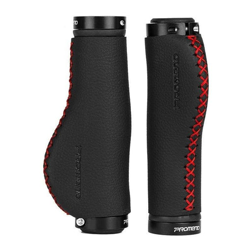 Leather City Mountain Bike Handlebar Cover Handle Grips Bar End Non-slip Aluminum Lock Ergonomic Design Non-Slip Microfiber Leather Bicycle Grip With Aluminum Alloy Dual Lock-On Bicycle Handle Bar Covers For Mountain Road Bike