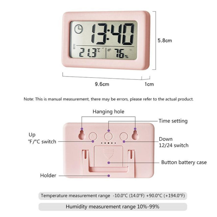 LED Digital Clock Digital Alarm Clock Battery Operated Small Desk Clocks with Smart Night Light Date Indoor Temperature LCD Electronic Clock for Bedroom  Electronic Digital Screen Desktop Clock for Home Office Backlight Snooze Desk Clocks