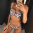 Leopard Bikini Women Swimwear Female Swimsuit Women Two Pieces Scalloped Bikini Set Swimsuits  Bathing Suit Two-pieces Bikini Set Bather Bathing Suit