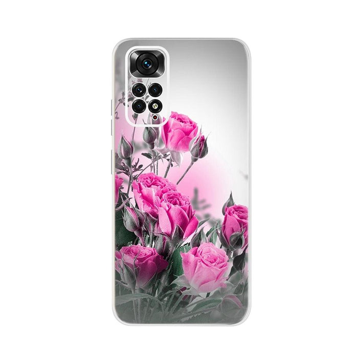 Light Luminous Case for Redmi Case Phone Cover in Soft and Hard PC Shockproof Anti-Scratch Case For Xiaomi Redmi Note 11 Case Redmi Note 11S Cover Luxury Cat Butterfly Soft Silicone Full Bumper For Xiaomi Redmi Note11 S Case