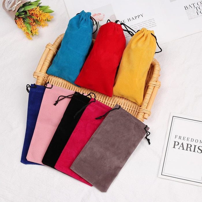 Lightweight Simple Sunglasses Bag Drawstring Pouch Glasses Case Soft Eyeglasses Pocket Spectacles Cloth Bag Eyewear Eyeglasses Storage Pouch Eyewear Carrying Case Pouch Sunglasses Storage Bag