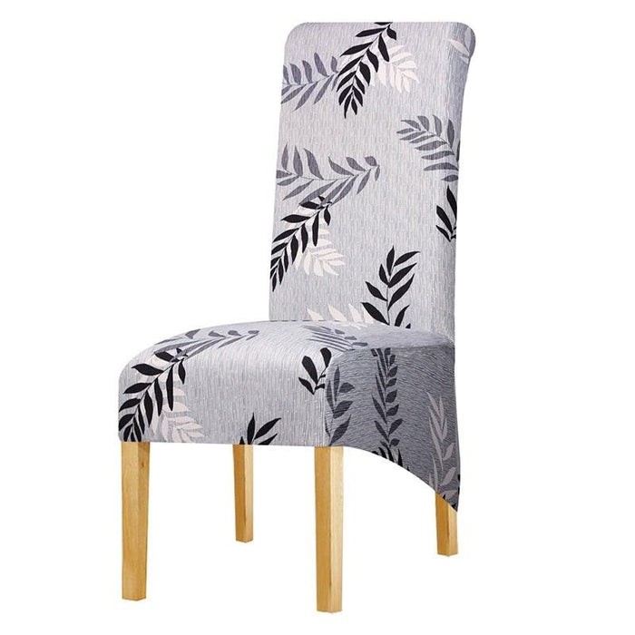 Long Backrest High Elastic Chair Cover European Backrest Seat Cover Home Washable Living Room Restaurant Hotel Party Banquet Dining Chair Cover Stretch Chair Slipcover, Spandex Elastic Removable Washable Chair Seat Covers Protector for Dining Room