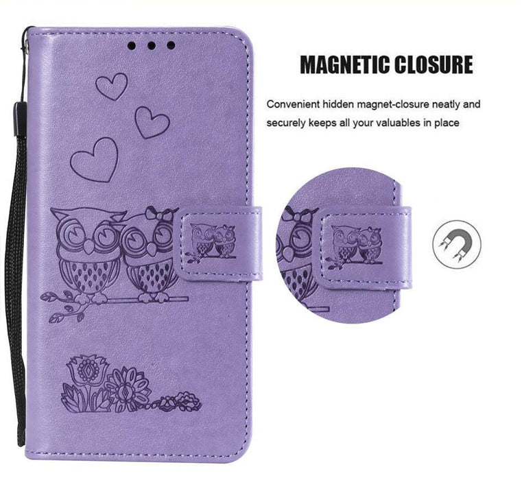 Love Couple Leather Case For iPhone 12 11 Pro  mini Phone Flip Wallet Soft Cover Shockproof Floral Cute Modern Leather Wallet Phone Case For iPhone