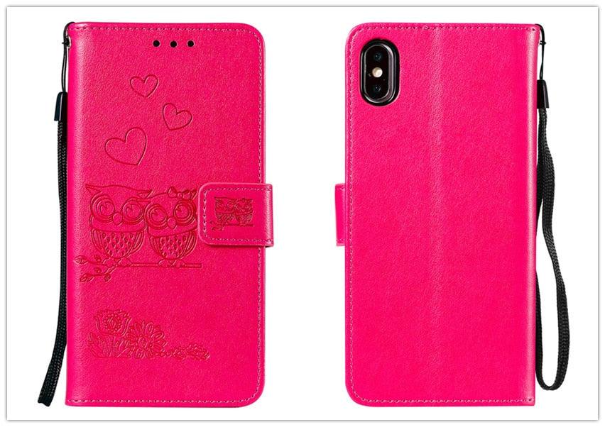 Love Couple Leather Case For iPhone 12 11 Pro  mini Phone Flip Wallet Soft Cover Shockproof Floral Cute Modern Leather Wallet Phone Case For iPhone