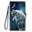 Lovely Cat Wolf Pattern Wallet Flip Cases For Xiaomi Redmi 8A 9A 9C 9T Note 8 Pro 8T 9 9T 10 5G Card Holder Stand Book Cover Magnetic Protective Cover with  Shockproof Inner Shell