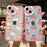 Lovely Cherry Strawberry Clear Phone Case For iPhone 11 12 13 14 Pro Max 14 Plus XR XS X 7 8 Plus SE Transparent Shockproof Protective Cute Cool Pink Phone Case Designed for iPhone