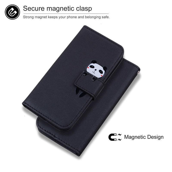 Lovely Flip Leather Phone Case For Xiaomi POCO X3 NFC Redmi Note 9 9S 9A 9C 7 8 8T 7A 8A M3 10 9T Pro Card Holder Cover Magnetic Clasp Cute Pattern Premium Leather Protective Case for Redmi