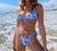 Low Waist Bikini Triangle Swimwear Female String Swimsuit Women Two Piece Swimsuit Swimwear Halter String Triangle Bikini Sets Women Print 2 Piece Suit Push Up Bathing Suit Swim Suit New