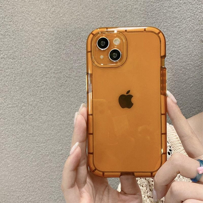 Luminous Shockproof Bumper Phone Case For iPhone 11 14 Pro Max 12 11 13 Pro Max X XR XS Max Transparent Back Cover  Full Bumper Case Strong Classic Phone Case