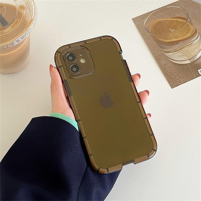 Luminous Shockproof Bumper Phone Case For iPhone 11 14 Pro Max 12 11 13 Pro Max X XR XS Max Transparent Back Cover  Full Bumper Case Strong Classic Phone Case