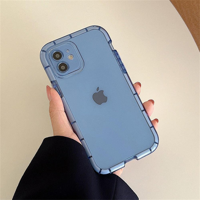 Luminous Shockproof Bumper Phone Case For iPhone 11 14 Pro Max 12 11 13 Pro Max X XR XS Max Transparent Back Cover  Full Bumper Case Strong Classic Phone Case