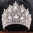 Luxury Big Forest Crystal Rhinestone Crown Wedding Tiara Bridal Hair Accessories Crown Party Wedding Headwear Gift  Crown With Comb For Women And Girls Silver Headband Rhinestones Bridal Wedding Crown