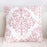 Luxury Embroidered Pink Pillow Cover Elegant Cushions Cover For Sofa Flower Geometric Cotton Pillow Case Throw Pillow Covers Modern Geometric Pillowcase Throw Cushion Cover for Bed Couch Sofa Office Decor 45*45