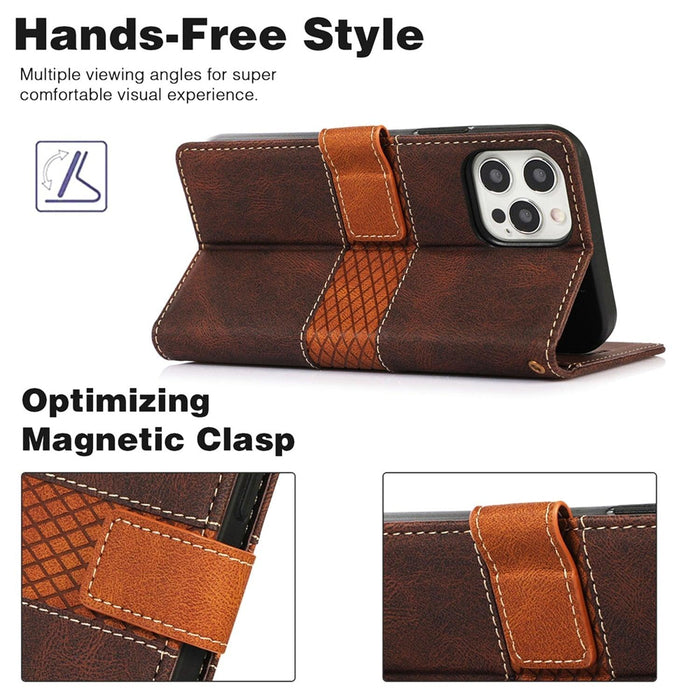 Luxury Leather Magnetic Flip Case For iPhone 14 13 12 Mini 11 Pro XS Max X XR 6 6s 8 7 Plus SE Wallet Card Phone Cover PU Leather Wallet Case with Card Pockets Back Flip Cover for iPhone