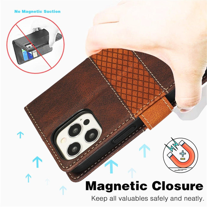 Luxury Leather Magnetic Flip Case For iPhone 14 13 12 Mini 11 Pro XS Max X XR 6 6s 8 7 Plus SE Wallet Card Phone Cover PU Leather Wallet Case with Card Pockets Back Flip Cover for iPhone