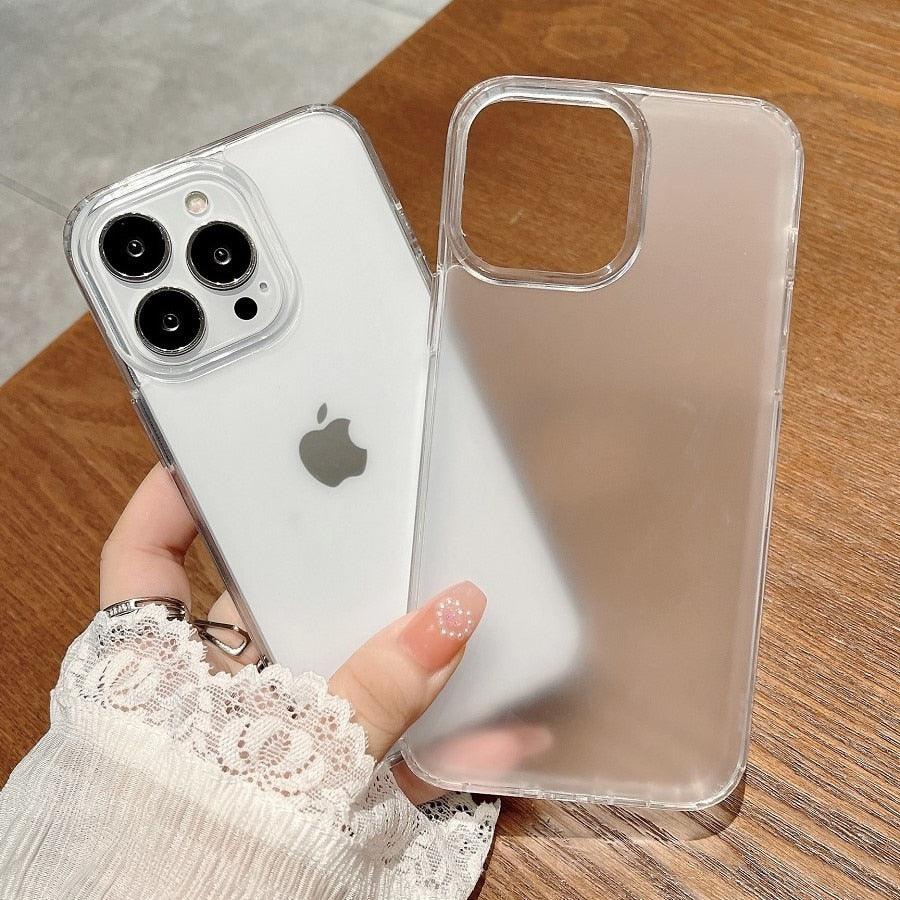 Luxury Transparent Hard iPhone Cover Mobile Case Mobile Cover Smartphone Case Phone Case For iPhone 14 13 12 11 Pro Max Mini X XR XS Soft Shockproof Bumper Back Cover