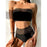 Luxury Women Black Bikini High Waist Swimwear Female 2 Pieces Set Swimsuit Bathing Suit Women Beach Women's High Waisted Bandage Bikini Set Two Piece Push Up Swimsuits