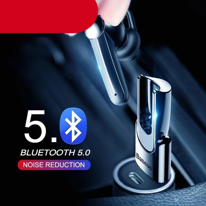 Magnetic Charging Wireless Bluetooth Earphone Bluetooth Headset Single Handsfree with Microphone Business Ear Updated Design with Industry Leading Sound & Improved Comfort, Long Wireless Range,