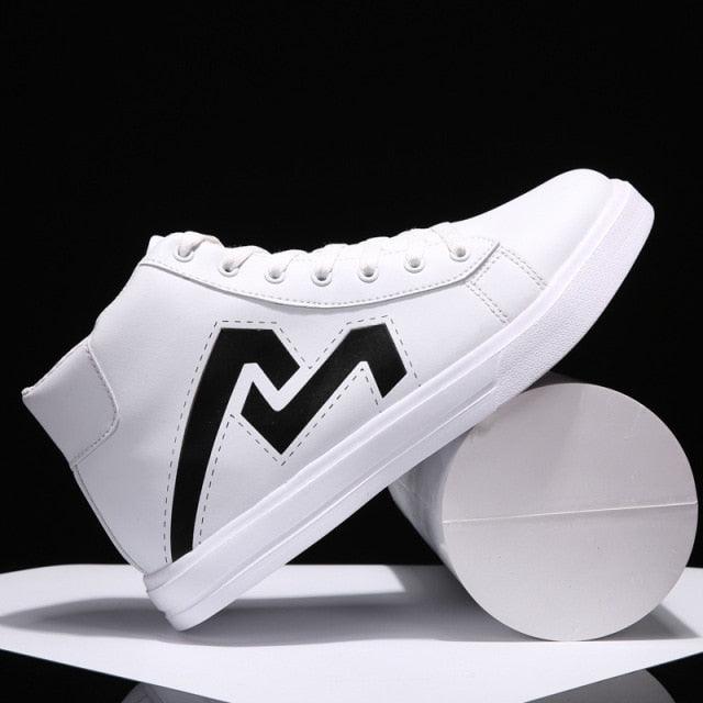 Men's High Top Sneakers Breathable Street Sports Shoes Hip Hop Trendy Style Casual Shoes Fashion Sneakers Breathable Comfort Walking Mens Sneakers