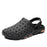 Men Sandals Summer Hole Shoes Rubber Tasteless Plastic Unisex Garden Shoes Black Beach Flat Men Sandals Non Slip Water Shoes Lightweight Home Slip On Walking Casual Holiday Shoes