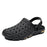 Men Sandals Summer Hole Shoes Rubber Tasteless Plastic Unisex Garden Shoes Black Beach Flat Men Sandals Non Slip Water Shoes Lightweight Home Slip On Walking Casual Holiday Shoes